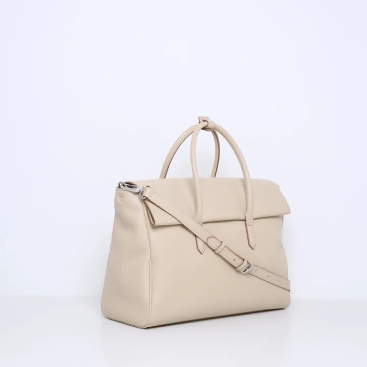 Schoudertassen|Handtassen>Smaak Amsterdam Barbra XL Workingbag limestone