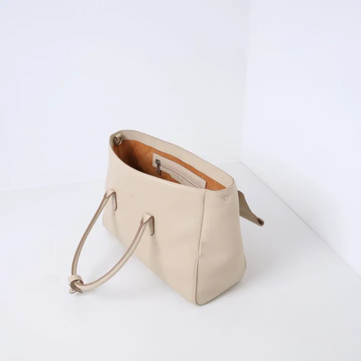 Schoudertassen|Handtassen>Smaak Amsterdam Barbra XL Workingbag limestone