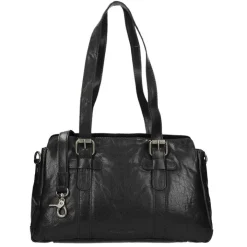 Schoudertassen|Damestassen>Spikes & Sparrow Bronco Dames Schoudertas black