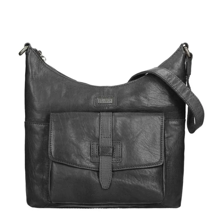 Schoudertassen|Damestassen>Spikes & Sparrow Bronco Dames Casual Schoudertas black