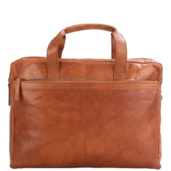 Herentassen|Laptop Schoudertassen>Spikes & Sparrow Colorado Businessbag 16.4" brandy