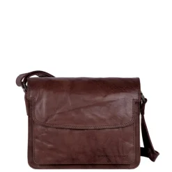 Schoudertassen|Crossbody>Spikes & Sparrow Frédérique Flapbag d brown