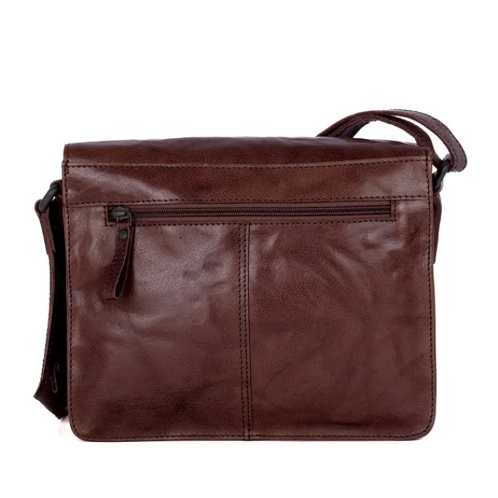Schoudertassen|Crossbody>Spikes & Sparrow Frédérique Flapbag d brown