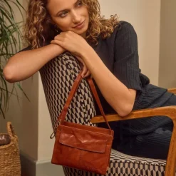 Schoudertassen|Crossbody>Spikes & Sparrow Leyla Crossbody d brown
