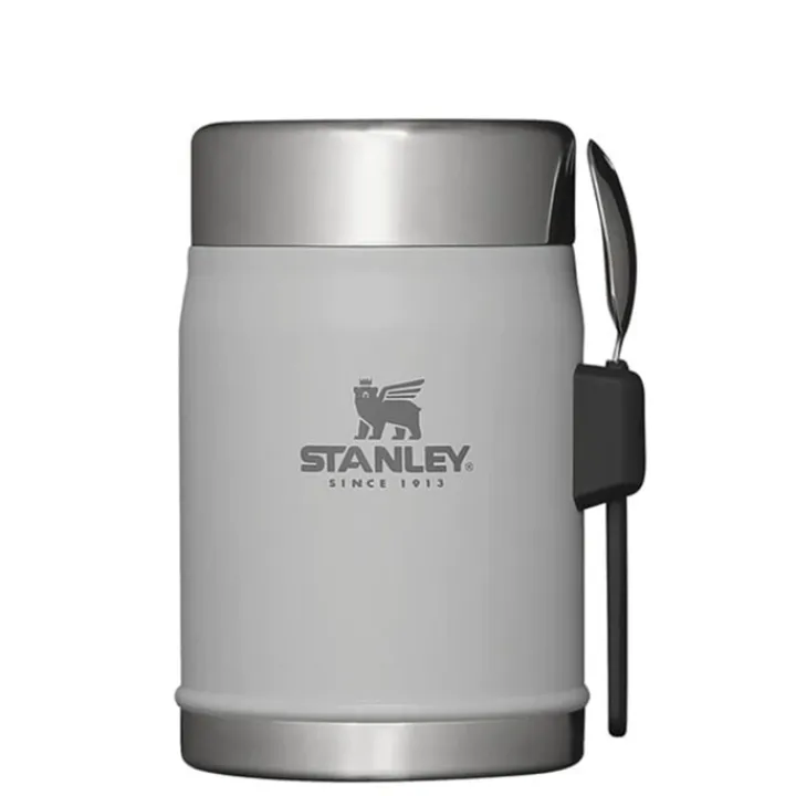 Thermosflessen>Stanley The Legendary Food Jar + Spork 0.4L ash