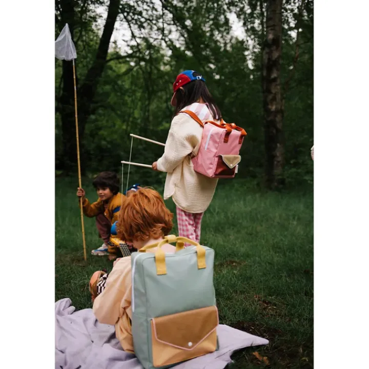 Peuter Rugzakken|Kinderrugzakken>Sticky Lemon Backpack Large Meadows Envelope map green