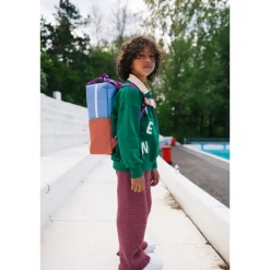 Peuter Rugzakken|Kinderrugzakken>Sticky Lemon Better Together Colourblocking Backpack Large badminton blue leather ball