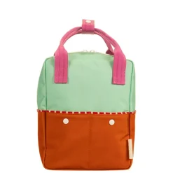 Peuter Rugzakken|Meisjesrugzakken>Sticky Lemon Better Together Colourblocking Backpack Small towel green gravel orange