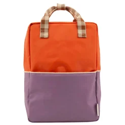 Peuter Rugzakken|Kinderrugzakken>Sticky Lemon Colourblocking Backpack Large orange juice plum purple schoolbus brown