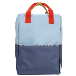 Kleine Rugzakken|Schoolrugzak>Sticky Lemon Large  Backpack Colourblocking Wonders zissou blue-blue whale