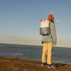 Kleine Rugzakken|Schoolrugzak>Sticky Lemon Large  Backpack Colourblocking Wonders zissou blue-blue whale