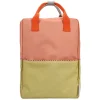 Kleine Rugzakken|Schoolrugzak>Sticky Lemon Large  Backpack Colourblocking Wonders coral pink-reed green