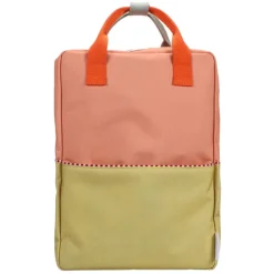 Kleine Rugzakken|Schoolrugzak>Sticky Lemon Large  Backpack Colourblocking Wonders coral pink-reed green