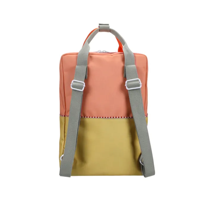 Kleine Rugzakken|Schoolrugzak>Sticky Lemon Large Backpack Colourblocking Wonders coral pink-reed green