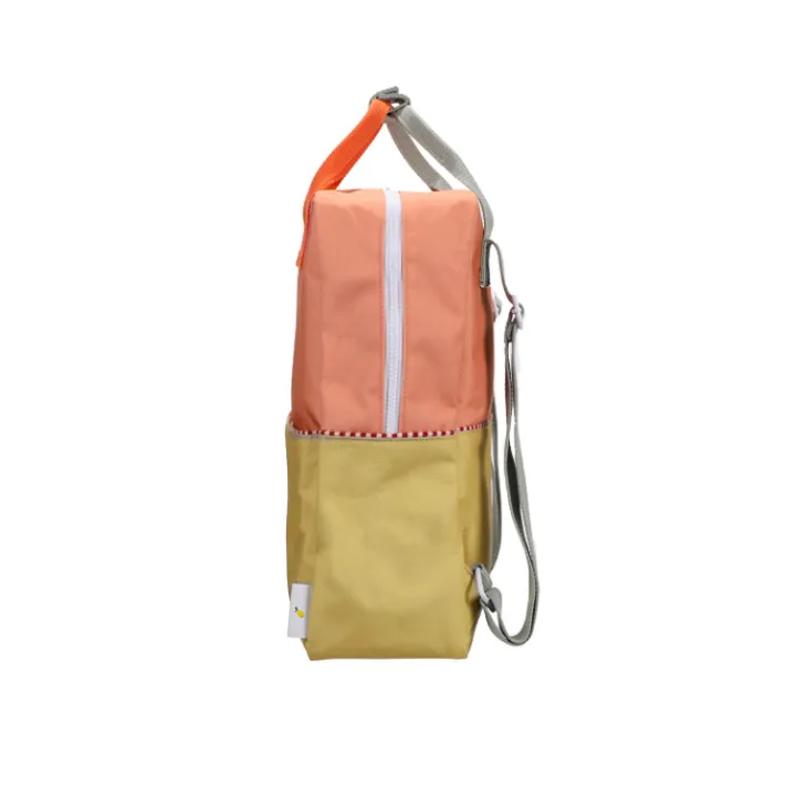 Kleine Rugzakken|Schoolrugzak>Sticky Lemon Large Backpack Colourblocking Wonders coral pink-reed green