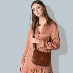 Crossbody|Damestassen>The Bridge Story Donna Shoulderbag brown