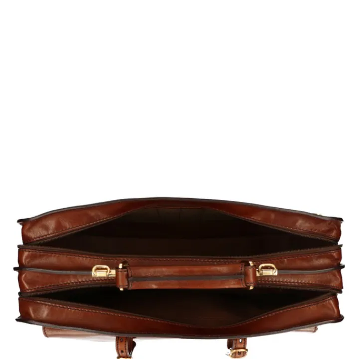 Aktetassen|Damestassen>The Bridge Story Uomo Cartella Briefcase 42cm brown