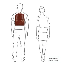 Kleine Rugzakken|Daypack>The Bridge Vespucci Backpack brown
