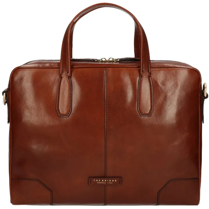Aktetassen|Herentassen>The Bridge Vespucci Briefcase brown