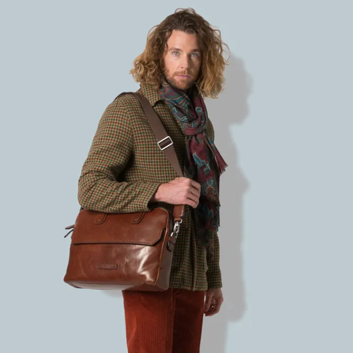 Herentassen|Laptop Schoudertassen>The Bridge Williamsburg Briefcase black