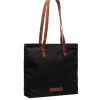 14 Inch Laptoptassen|Laptop Schoudertassen>The Chesterfield Brand Alicia Washed Canvas Shopper black