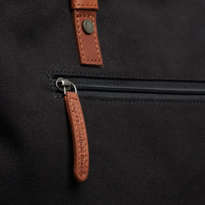 14 Inch Laptoptassen|Laptop Schoudertassen>The Chesterfield Brand Alicia Washed Canvas Shopper black