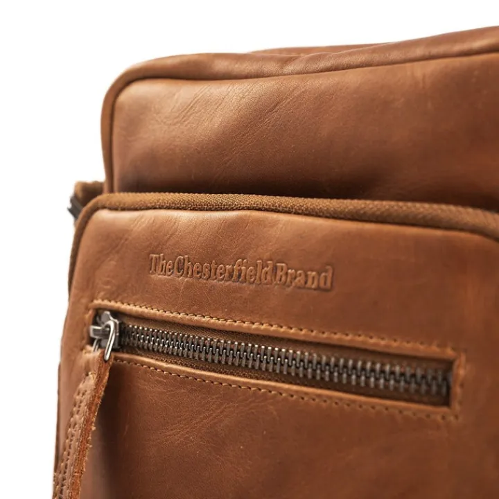 Schoudertassen|Crossbody>The Chesterfield Brand Birmingham Schoudertas cognac