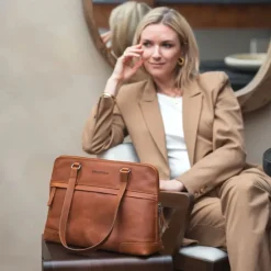 13 Inch Laptoptassen|Laptop Schoudertassen>The Chesterfield Brand Branson Shoulderbag black
