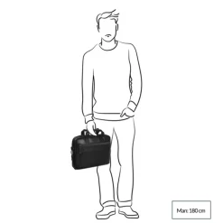 Herentassen|15.6 Inch Laptoptassen>The Chesterfield Brand Calvi Laptoptas 15.6'' black