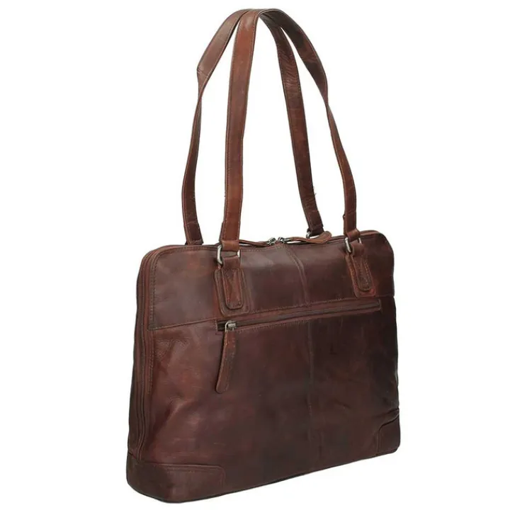 Schoudertassen|Damestassen>The Chesterfield Brand Flint Shoulderbag Large brown