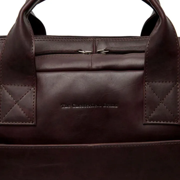 Herentassen|15 Inch Laptoptassen>The Chesterfield Brand Frazer Laptopbag brown
