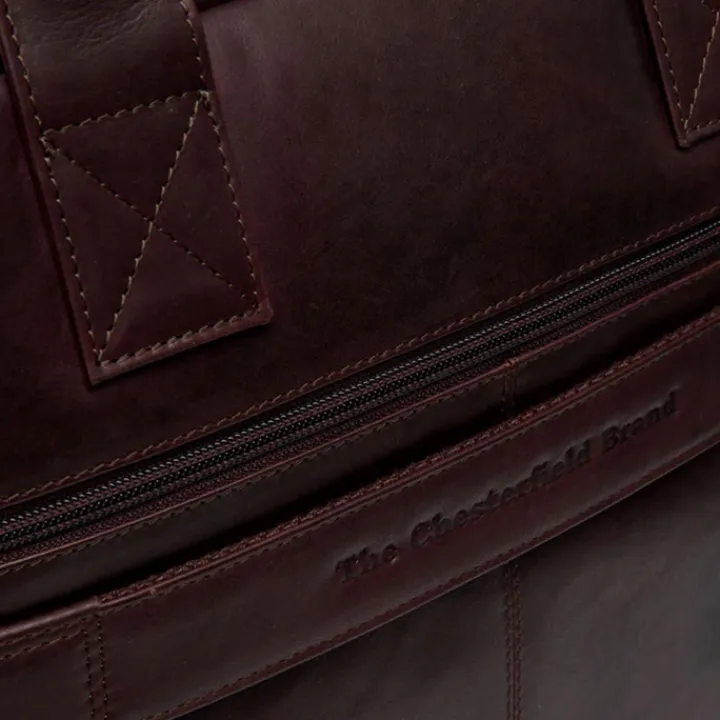 Herentassen|15 Inch Laptoptassen>The Chesterfield Brand Frazer Laptopbag brown