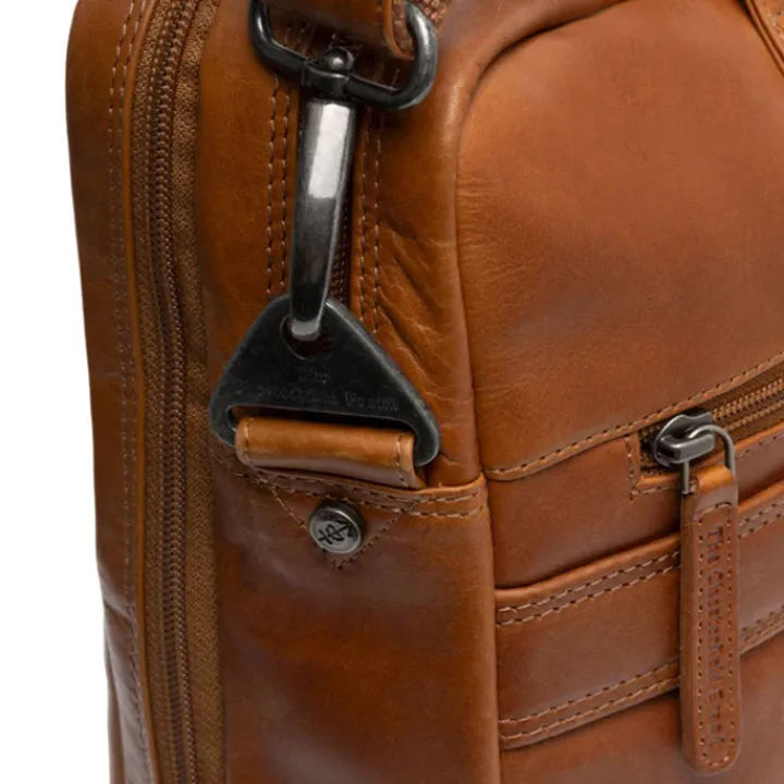 Herentassen|15 Inch Laptoptassen>The Chesterfield Brand Frazer Laptopbag cognac