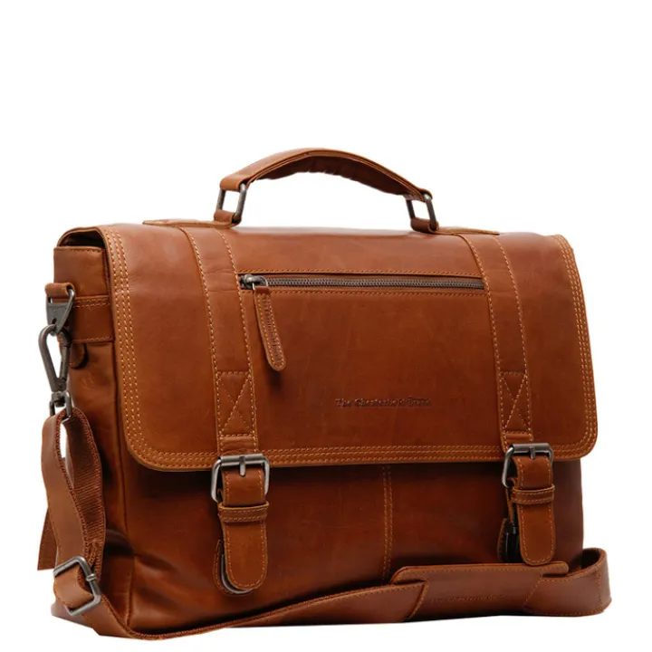 Aktetassen|14 Inch Laptoptassen>The Chesterfield Brand Imperia Laptopbag cognac