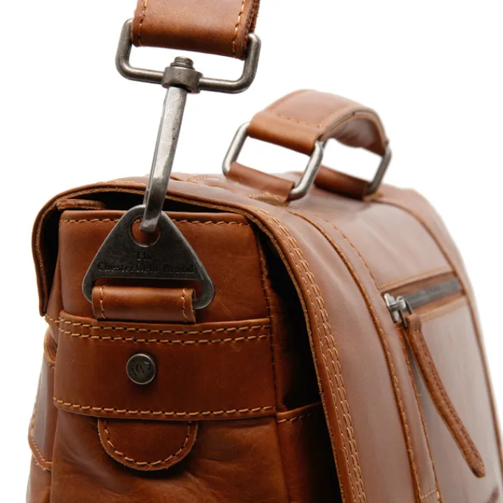 Aktetassen|14 Inch Laptoptassen>The Chesterfield Brand Imperia Laptopbag cognac