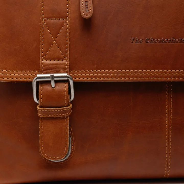 Aktetassen|14 Inch Laptoptassen>The Chesterfield Brand Imperia Laptopbag cognac