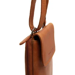 Telefoontasjes|Damestassen>The Chesterfield Brand Langley Telephone Bag cognac