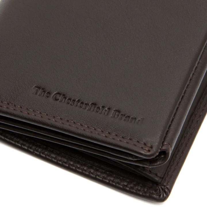 Rfid Portemonnees|Leren Portemonnees>The Chesterfield Brand Leroy Billfold High brown