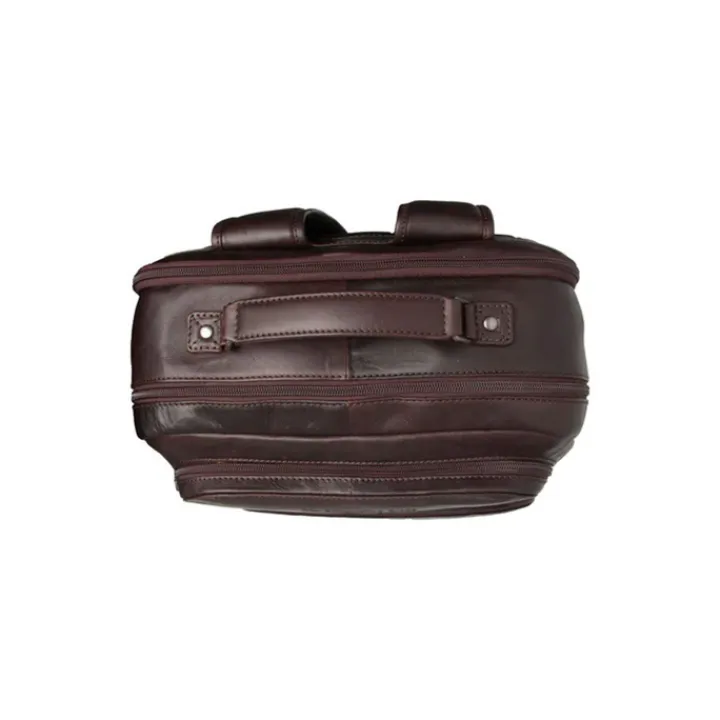 Kleine Rugzakken|Heren Rugzakken>The Chesterfield Brand Lennox Backpack brown