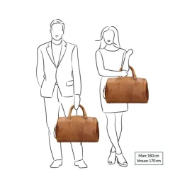 Kleine Reistassen|Handbagage Reistassen>The Chesterfield Brand Liam Travelbag cognac