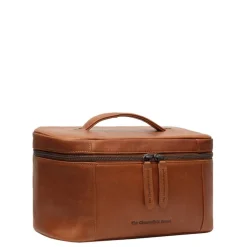 Toilettassen>The Chesterfield Brand Limone Toilettas cognac