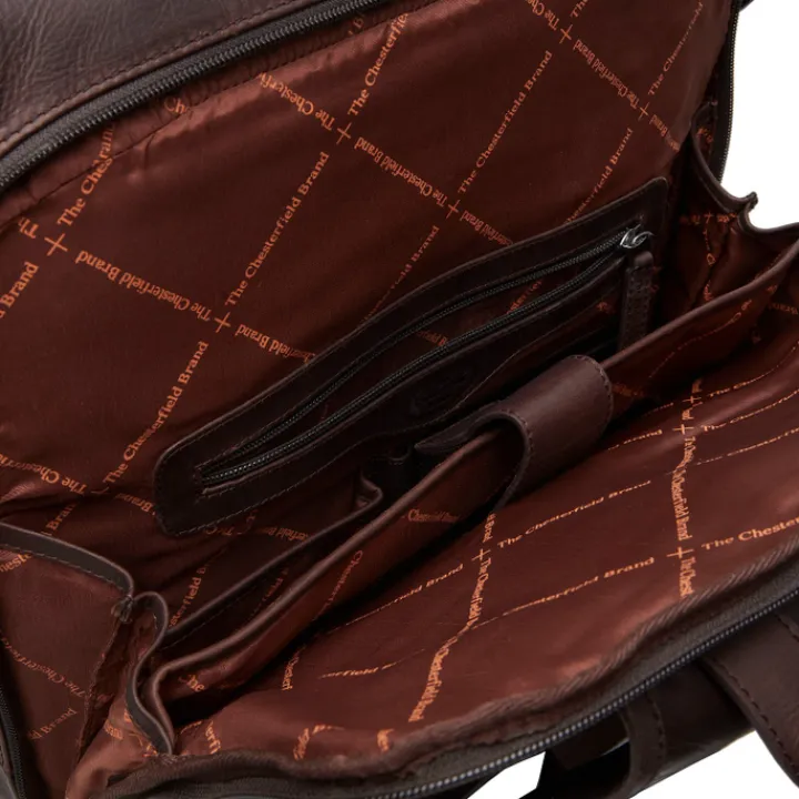 Kleine Rugzakken|Heren Rugzakken>The Chesterfield Brand Liverpool Rugzak bruin