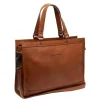 Herentassen|15 Inch Laptoptassen>The Chesterfield Brand Manly Shopper cognac