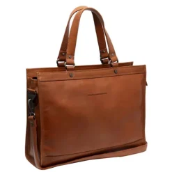 Herentassen|15 Inch Laptoptassen>The Chesterfield Brand Manly Shopper cognac