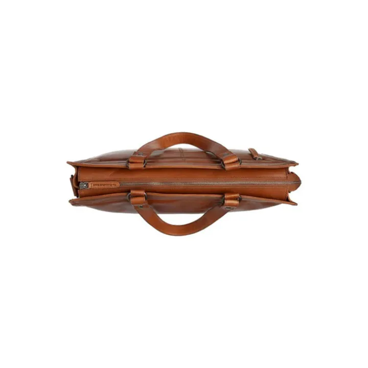 Herentassen|15 Inch Laptoptassen>The Chesterfield Brand Manly Shopper cognac