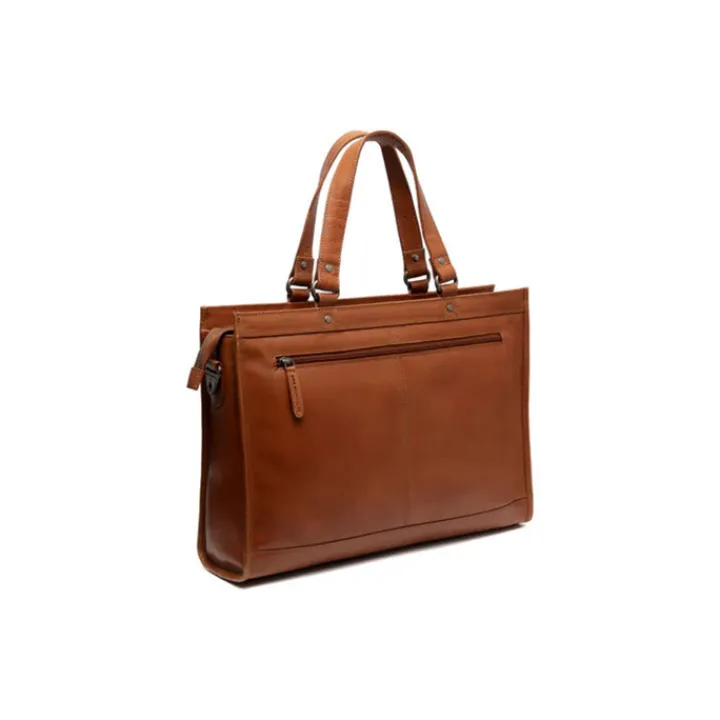 Herentassen|15 Inch Laptoptassen>The Chesterfield Brand Manly Shopper cognac