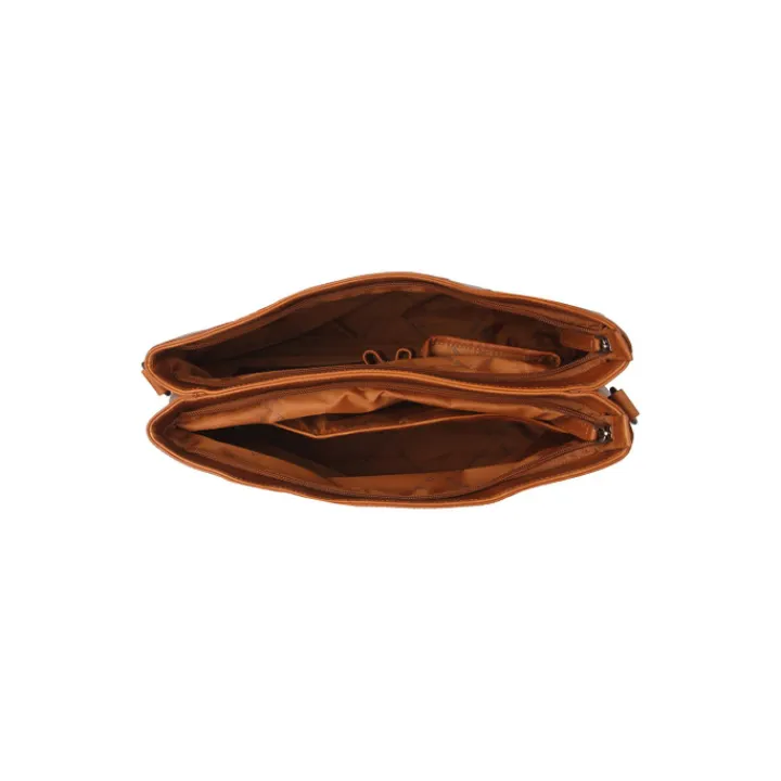 Schoudertassen|Damestassen>The Chesterfield Brand Nola Shopper cognac