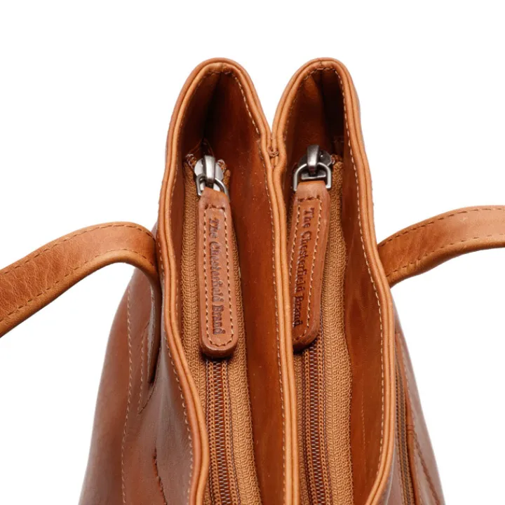 Schoudertassen|Damestassen>The Chesterfield Brand Nola Shopper cognac