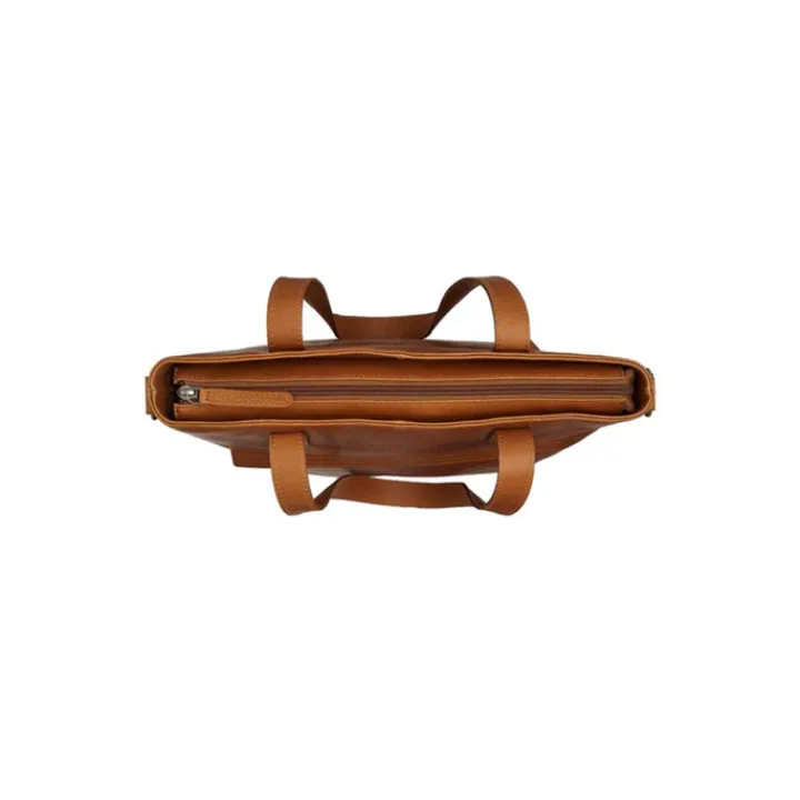 15 Inch Laptoptassen|Laptop Schoudertassen>The Chesterfield Brand Nunavik Shopper cognac