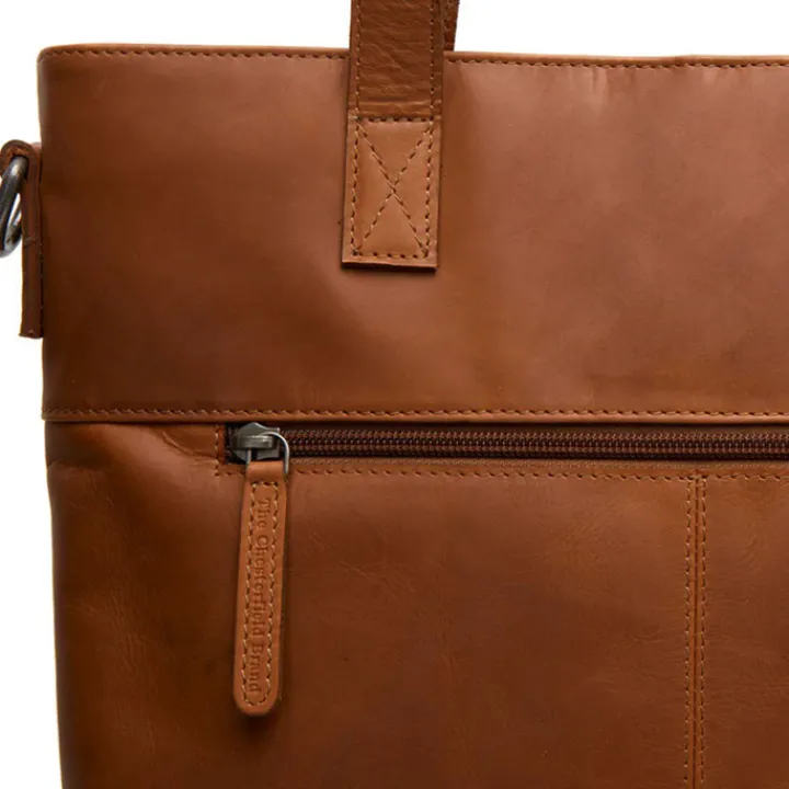 15 Inch Laptoptassen|Laptop Schoudertassen>The Chesterfield Brand Nunavik Shopper cognac